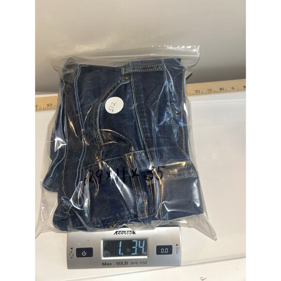 Spanx Jeans womens size Medium blue Flare Bootcut Pull On Stretch 29 x 35 - Picture 6 of 6